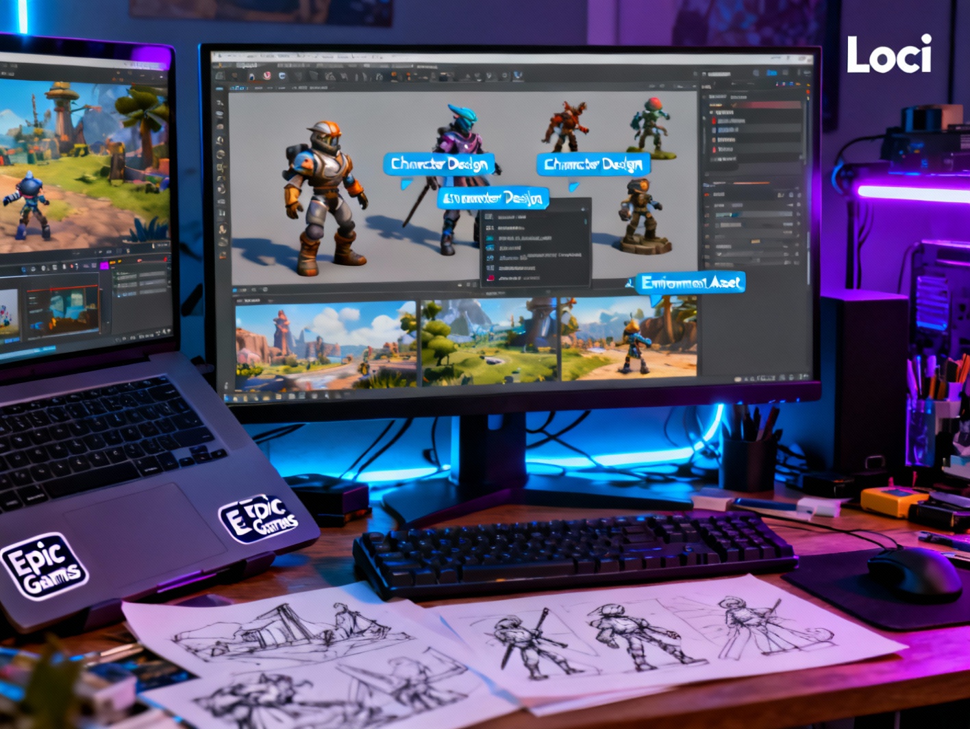 Epic Games Acquires Loci to Revolutionize 3D Asset Management